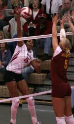 Short set the record for kills by a freshman this season with 373 thus far.