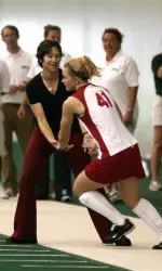 Head coach Amy Robertson coached two All-Americans this season in Kayla Bashore and Lydia Schrott.