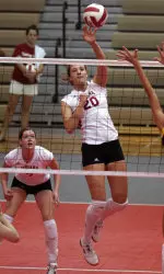 Gerling paced IU with 19 kills.