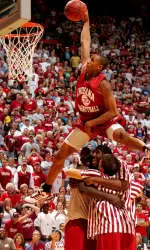 Hoosier Hysteria not only excited the more than 11,000 fans in attendance, it raised 11,882 pounds of food for Hoosier Hills Food Bank and Hurricane Katrina and Hurricane Rita victims.