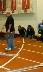 IU's Harry Gladstein Fieldhouse will make a conversion to a Mondo-surfaced banked track for the 2006 season.