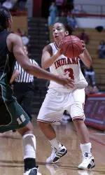 Cyndi Valentin currently ranks third in the conference in scoring with 18.4 points per game.