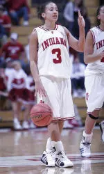 Cyndi Valentin and the Hoosiers head to the RCA Dome on Saturday to play Boston University.