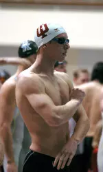 Sophomore Colin Russell broke Don Gold's 2001 school record in the 100-yard freestyle.