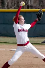 Junior Megan Roark threw ten shutout innings on Saturday, including six against Utah State.