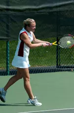 Junior Sarah Batty and senior Dominika Walterova closed the year with a 9-1 mark in Big Ten doubles action.