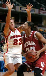 Senior Angela Hawkins and the Hoosiers open the 2005-06 season with a home game against defending national champion, Baylor.