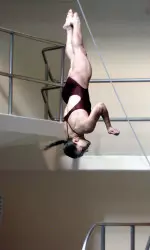 Loukas advanced to finals in the 1m at Worlds.