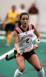 Sophomore Meredith Brown tallied 14 points for the Hoosiers in 2004 and is now a published poet.