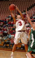 Senior guard Cyndi Valentin was the lone Big Ten All-Star to score in double figures in each of the three games vs. the Netherlands National team.