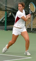 Rising sophomore, Pam Gesellchen, will compete at the ITA Midwest Summer Circut in Bloomington.