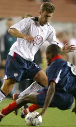 Former Hoosier All-American Pat Noonan helped the U.S. National Team to the 2005 Gold Cup title (photo courtesy of U.S. Soccer).