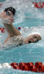 Vaziri claimed the third-fastest qualifying time in the 50 LCM free.