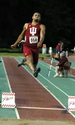 Senior Aarik Wilson will look to sweep both the long and triple jump titles as he did during the indoor season.