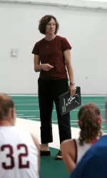 Head coach Amy Robertson enters her sixth season and is ready for another benchmark year.