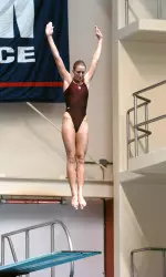 Weigle placed 23rd on the three-meter at nationals.