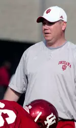 Assistant Coach Brian George is pleased with the senior leadership on the defensive line.