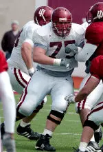 Adam Hines was one of the leaders on the Hoosiers' slow-pitch softball team, which captured its division title this summer.
