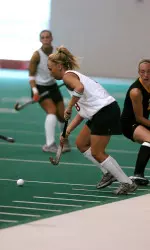 Amanda Oyler started 14 games in the midfield for the Hoosiers.