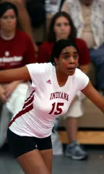 Freshman Erica Short leads IU with 28 kills in the young season.