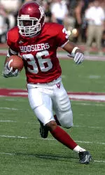 Sophomore cornerback Tracy Porter helped the Hoosiers to victory after forcing the ball out of the Colonel's hands with 3:42 left in the game.