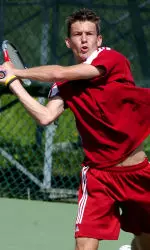 Senior John Stone was 17-5 in singles last season for Indiana.
