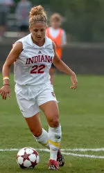 Junior forward Megan Pipkens (pictured) and senior defender Robin Barker's goals lifted the Hoosiers over the Falcons on Sunday afternoon.