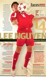 Freshman Lee Nguyen was featured in <i>Sports Illustrated On Campus</i> Back to School issue on Sept. 15.