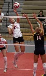 Gerling, along with Ditteon, posted a double-double.