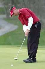Jeff Overton tied for fourth place at the rain-shortened Big Ten/Pac-10 Challenge.