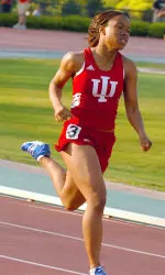 Kyndal Carr is a sophomore sprinter on the Hoosier track and field team.