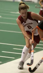 Senior Lesley Wiler and the Hoosier beat Michigan for the first time in program history, 3-1.