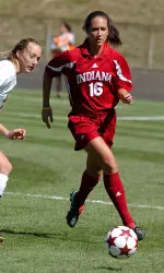 Sophomore forward Suzie Teixeira finds senior Kristen Zmiwjewski for both of their first assist and goal, respectively, of the season.