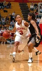Cyndi Valentin was honored as the IU Athlete of the Week for her NCAA record-breaking performance of consecutive free throws made in a season (61).