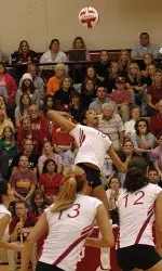 Erica Short was one of two Hoosiers to notch double-digit kills in the match.