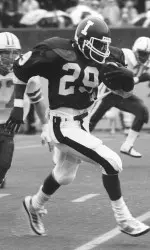 Alex Green made two interceptions for the Hoosiers in a 17-14 victory over Michigan State on Nov. 8, 1986.