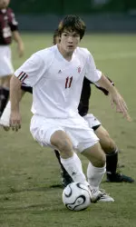 Sophomore John Mellencamp has three assists this year for the Hoosiers.