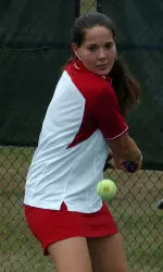 Senior Cecile Perton earned two doubles wins with sophomore Sigrid Fischer at the Hoosier Classic.