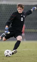 Sophomore Chay Cain has a goals against average of 0.68 for the Hoosiers.