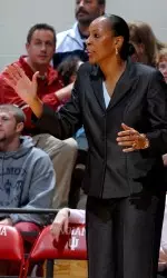Indiana head coach Felisha Legette-Jack notched her first win at Indiana over Wake Forest on Nov. 10.