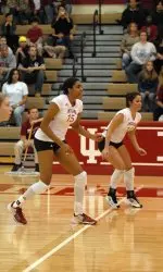 Erica Short (15) led the Hoosiers with 12 kills while Sara Diehl (10) tallied five digs.