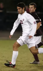 Sophomore midfielder Jake Tudela played against IUPUI earlier this year.