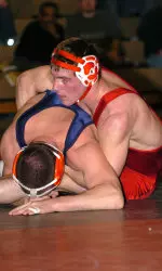 Junior Marc Bennett went 5-0 to take the 184-pound title at the Michigan State Open on Sunday, Nov. 12.