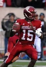 Redshirt freshman quarterback Kellen Lewis and the Hoosiers battle for the Old Oaken Bucket at noon on Saturday, Nov. 18.