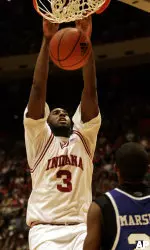 D.J. White recorded his first double-double of the season as the Hoosiers defeated Chicago State, 90-69, on Nov. 19 in Assembly Hall.