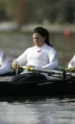 Jamie Spoto will row in the three seat for the first varsity eight at the Head of the Hooch.