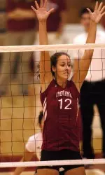 Annie Moddrell had one solo block and six block assists in the match for the Hoosiers.