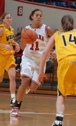 Sophomore Whitney Thomas recorded her second double-double of the season in the championship game of the Miami Thanksgiving Tournament.