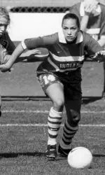 Abby Ryan scored the game-winning goal for the Hoosiers as the women's soccer team defeated Wisconsin in the Big Ten title game in 1996, 1-0.