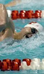 John Kevin Koehler swam in the preliminaries of the 400-meter individual medley at the U.S. Open.